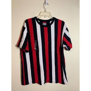 CSG T-Shirt Striped Streetwear Skater Casual Short Sleeve Crew Men's Size XL